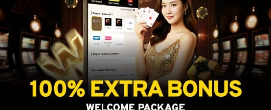 Bonus Selamat Datang 100% promotion banner